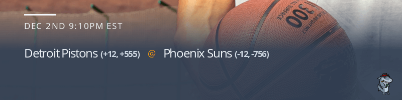 Detroit Pistons vs. Phoenix Suns - December 2, 2021