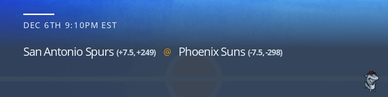 San Antonio Spurs vs. Phoenix Suns - December 6, 2021