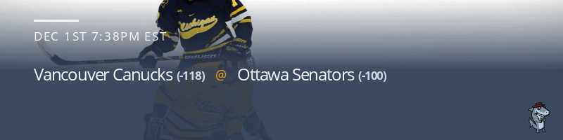 Vancouver Canucks vs. Ottawa Senators - December 1, 2021