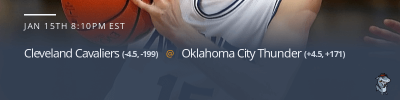 Cleveland Cavaliers vs. Oklahoma City Thunder - January 15, 2022