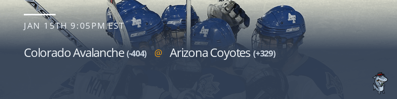 Colorado Avalanche vs. Arizona Coyotes - January 15, 2022