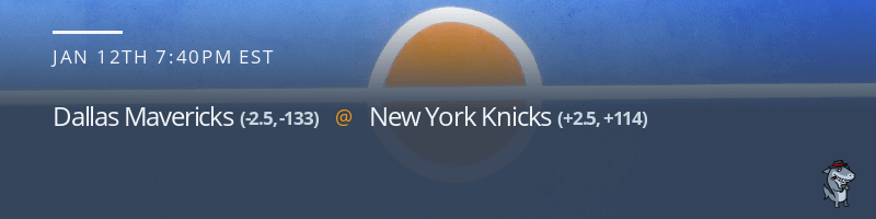 Dallas Mavericks vs. New York Knicks - January 12, 2022