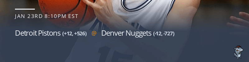 Detroit Pistons vs. Denver Nuggets - January 23, 2022