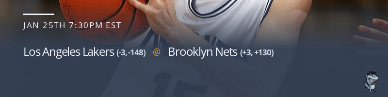 Los Angeles Lakers vs. Brooklyn Nets - January 25, 2022