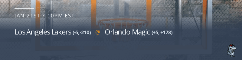 Los Angeles Lakers vs. Orlando Magic - January 21, 2022