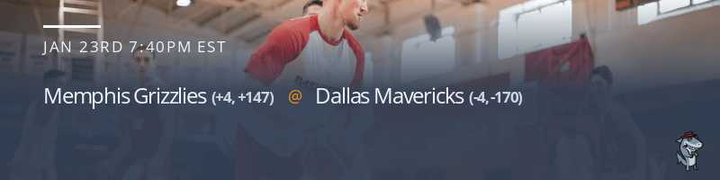 Memphis Grizzlies vs. Dallas Mavericks - January 23, 2022