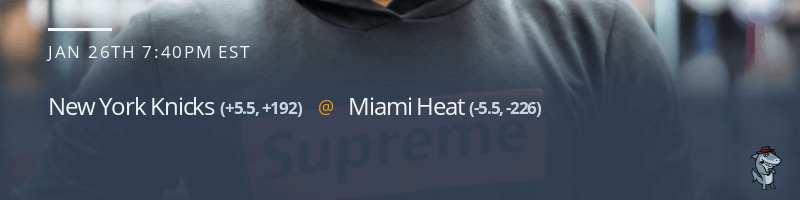 New York Knicks vs. Miami Heat - January 26, 2022