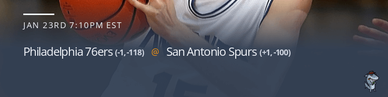 Philadelphia 76ers vs. San Antonio Spurs - January 23, 2022