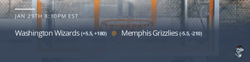 Washington Wizards vs. Memphis Grizzlies - January 29, 2022