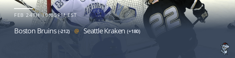 Boston Bruins vs. Seattle Kraken - February 24, 2022