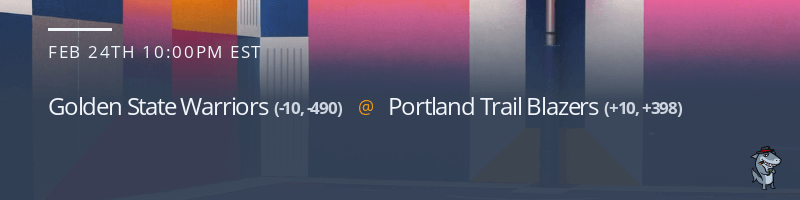 Golden State Warriors vs. Portland Trail Blazers - February 24, 2022