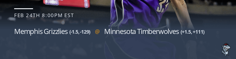 Memphis Grizzlies vs. Minnesota Timberwolves - February 24, 2022