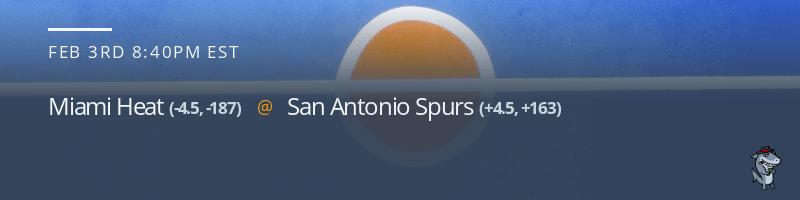 Miami Heat vs. San Antonio Spurs - February 3, 2022