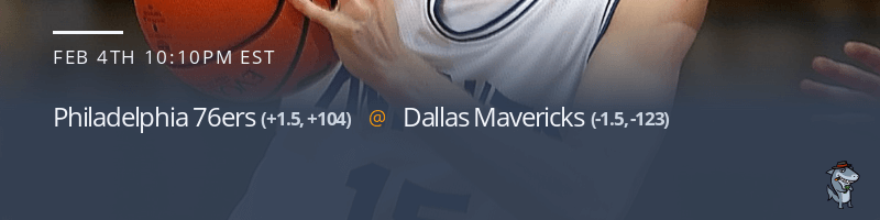 Philadelphia 76ers vs. Dallas Mavericks - February 4, 2022