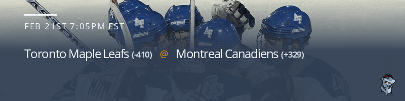 Toronto Maple Leafs vs. Montreal Canadiens - February 21, 2022