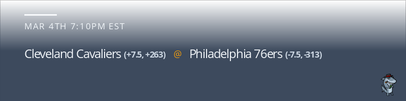 Cleveland Cavaliers vs. Philadelphia 76ers - March 4, 2022