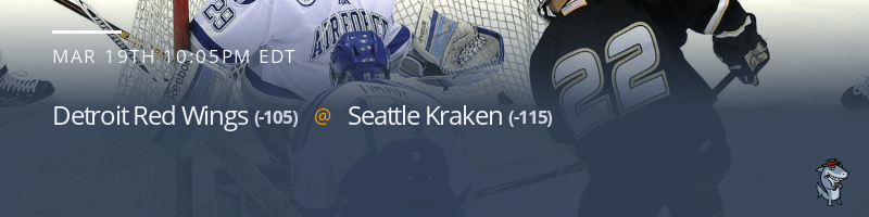 Detroit Red Wings vs. Seattle Kraken - March 19, 2022