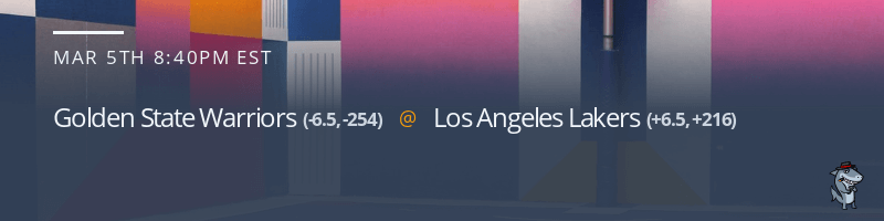 Golden State Warriors vs. Los Angeles Lakers - March 5, 2022