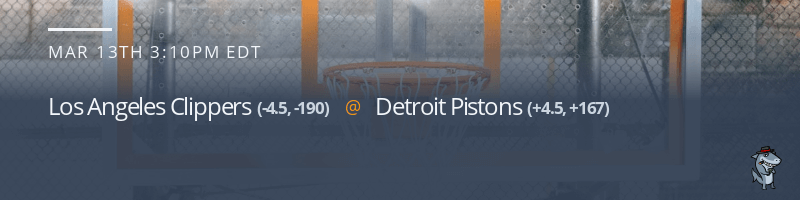 Los Angeles Clippers vs. Detroit Pistons - March 13, 2022