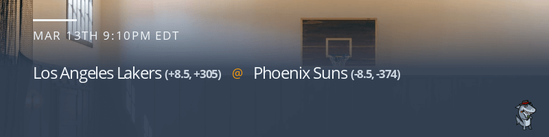 Los Angeles Lakers vs. Phoenix Suns - March 13, 2022