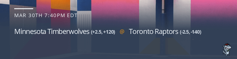 Minnesota Timberwolves vs. Toronto Raptors - March 30, 2022