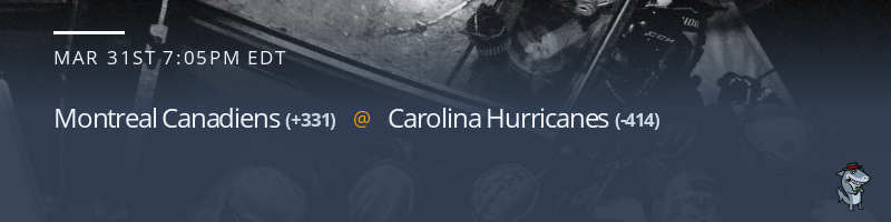 Montreal Canadiens vs. Carolina Hurricanes - March 31, 2022