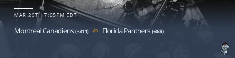 Montreal Canadiens vs. Florida Panthers - March 29, 2022