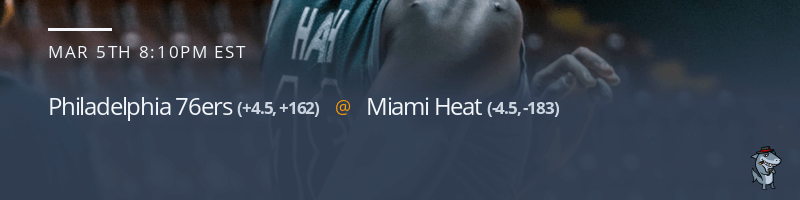 Philadelphia 76ers vs. Miami Heat - March 5, 2022