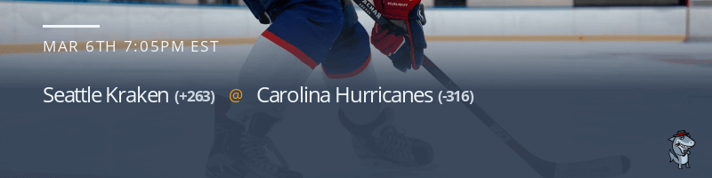 Seattle Kraken vs. Carolina Hurricanes - March 6, 2022