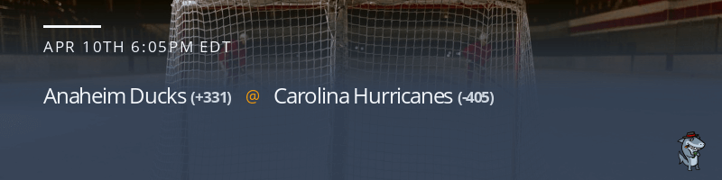 Anaheim Ducks vs. Carolina Hurricanes - April 10, 2022