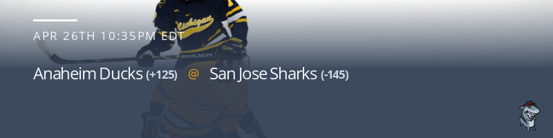 Anaheim Ducks vs. San Jose Sharks - April 26, 2022