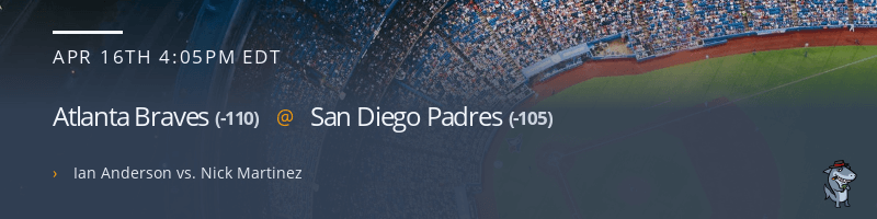 Atlanta Braves @ San Diego Padres - April 16, 2022