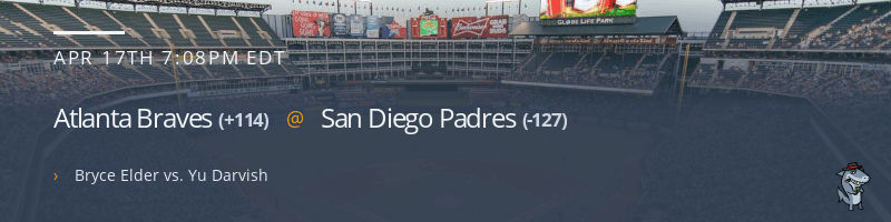 Atlanta Braves @ San Diego Padres - April 17, 2022