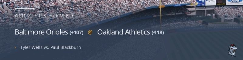 Baltimore Orioles @ Oakland Athletics - April 21, 2022