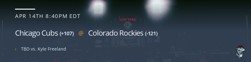 Chicago Cubs @ Colorado Rockies - April 14, 2022