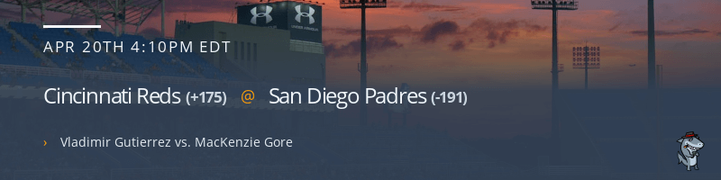 Cincinnati Reds @ San Diego Padres - April 20, 2022