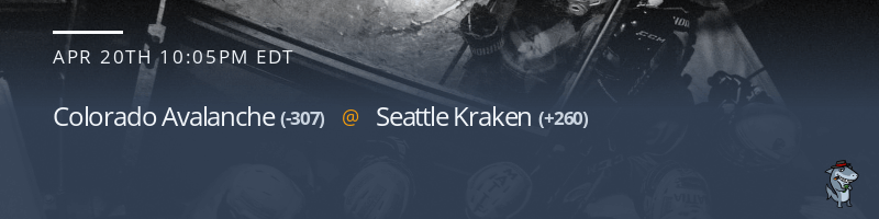 Colorado Avalanche vs. Seattle Kraken - April 20, 2022