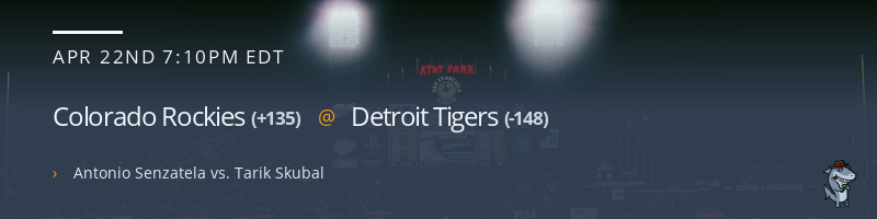 Colorado Rockies @ Detroit Tigers - April 22, 2022