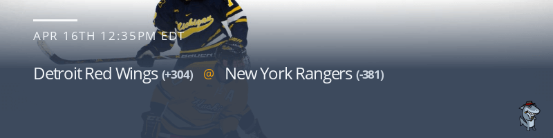 Detroit Red Wings vs. New York Rangers - April 16, 2022