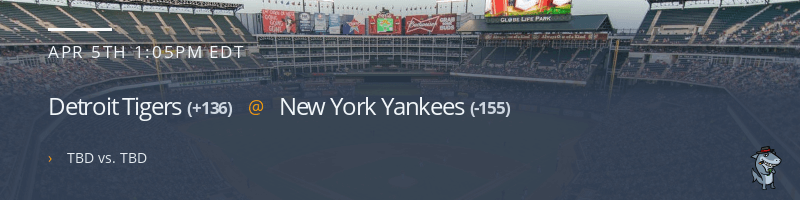 Detroit Tigers @ New York Yankees - April 5, 2022