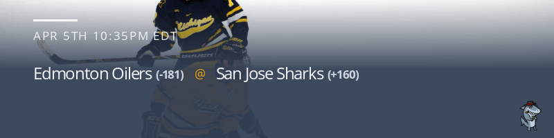 Edmonton Oilers vs. San Jose Sharks - April 5, 2022