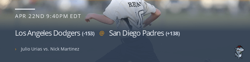 Los Angeles Dodgers @ San Diego Padres - April 22, 2022