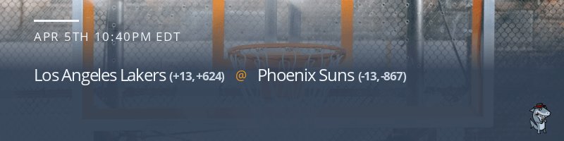 Los Angeles Lakers vs. Phoenix Suns - April 5, 2022