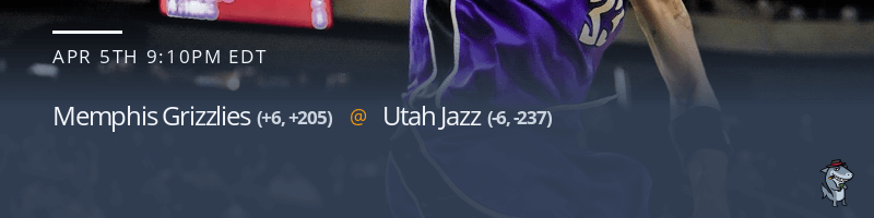 Memphis Grizzlies vs. Utah Jazz - April 5, 2022