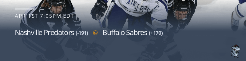 Nashville Predators vs. Buffalo Sabres - April 1, 2022