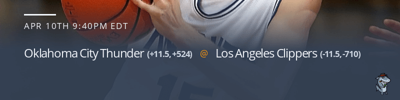 Oklahoma City Thunder vs. Los Angeles Clippers - April 10, 2022