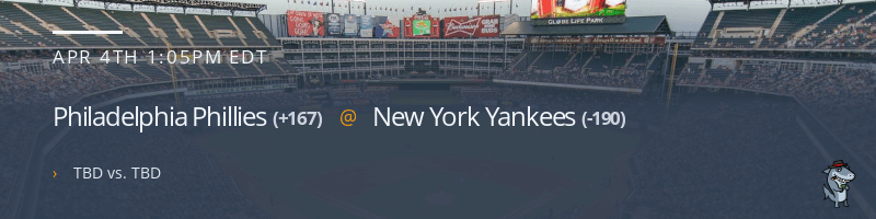 Philadelphia Phillies @ New York Yankees - April 4, 2022