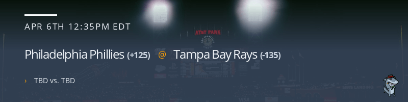 Philadelphia Phillies @ Tampa Bay Rays - April 6, 2022