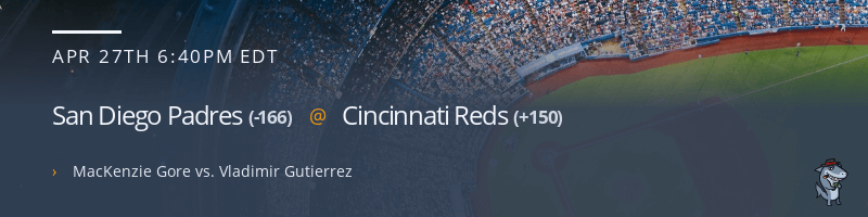 San Diego Padres @ Cincinnati Reds - April 27, 2022