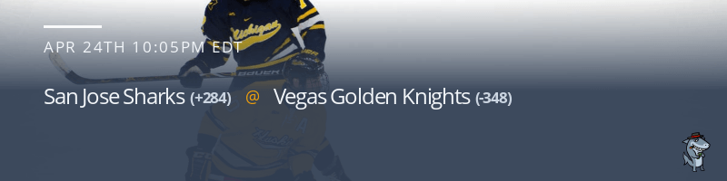 San Jose Sharks vs. Vegas Golden Knights - April 24, 2022